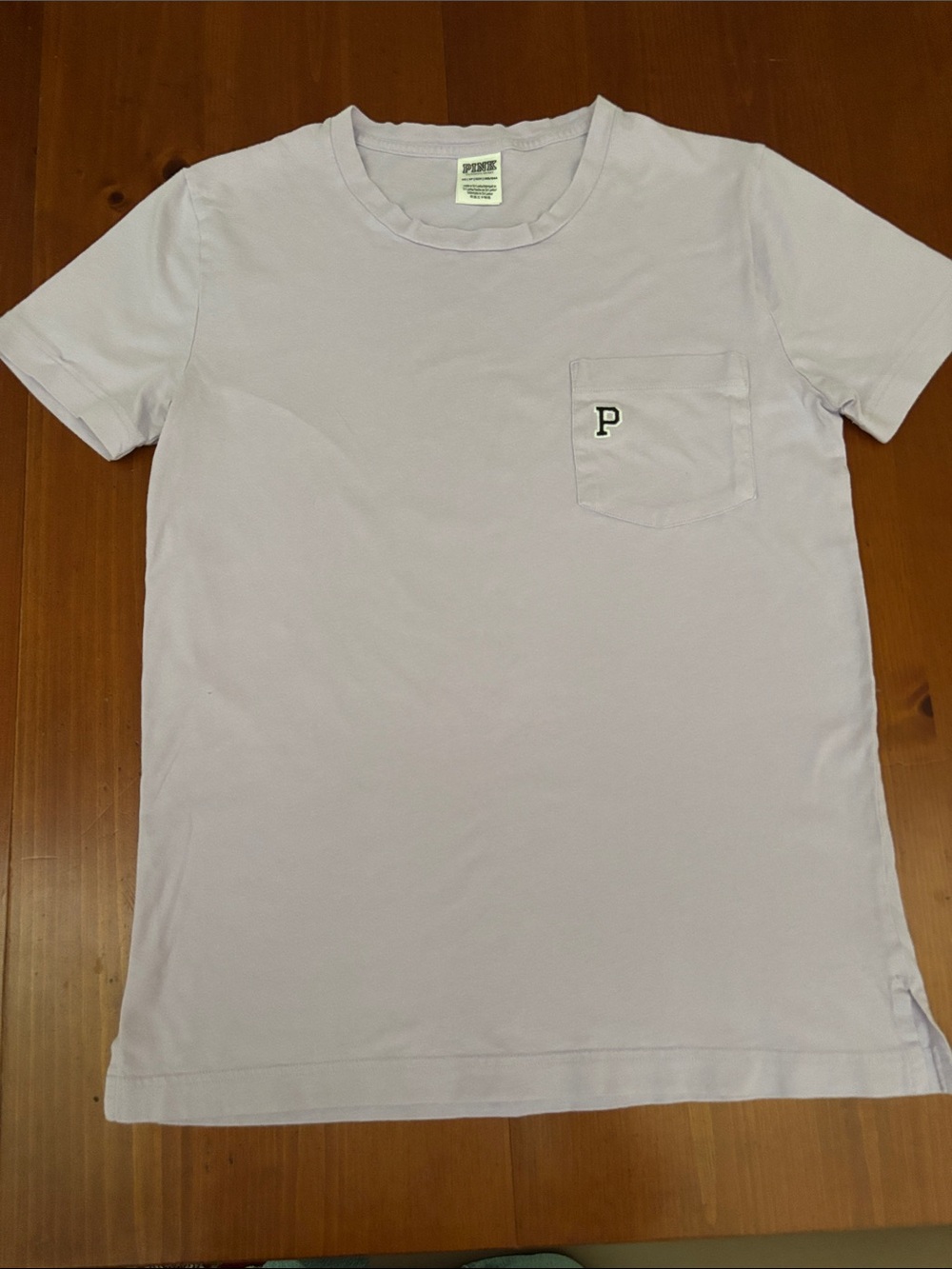 Victoria secret Campus Pocket T With Embroidered "p" Size XS color lilac